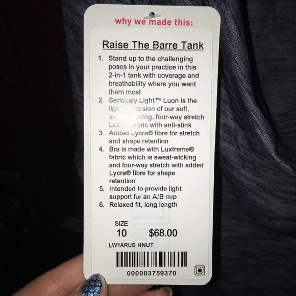 Lululemon raise the Barre tank - Picture 5 of 5